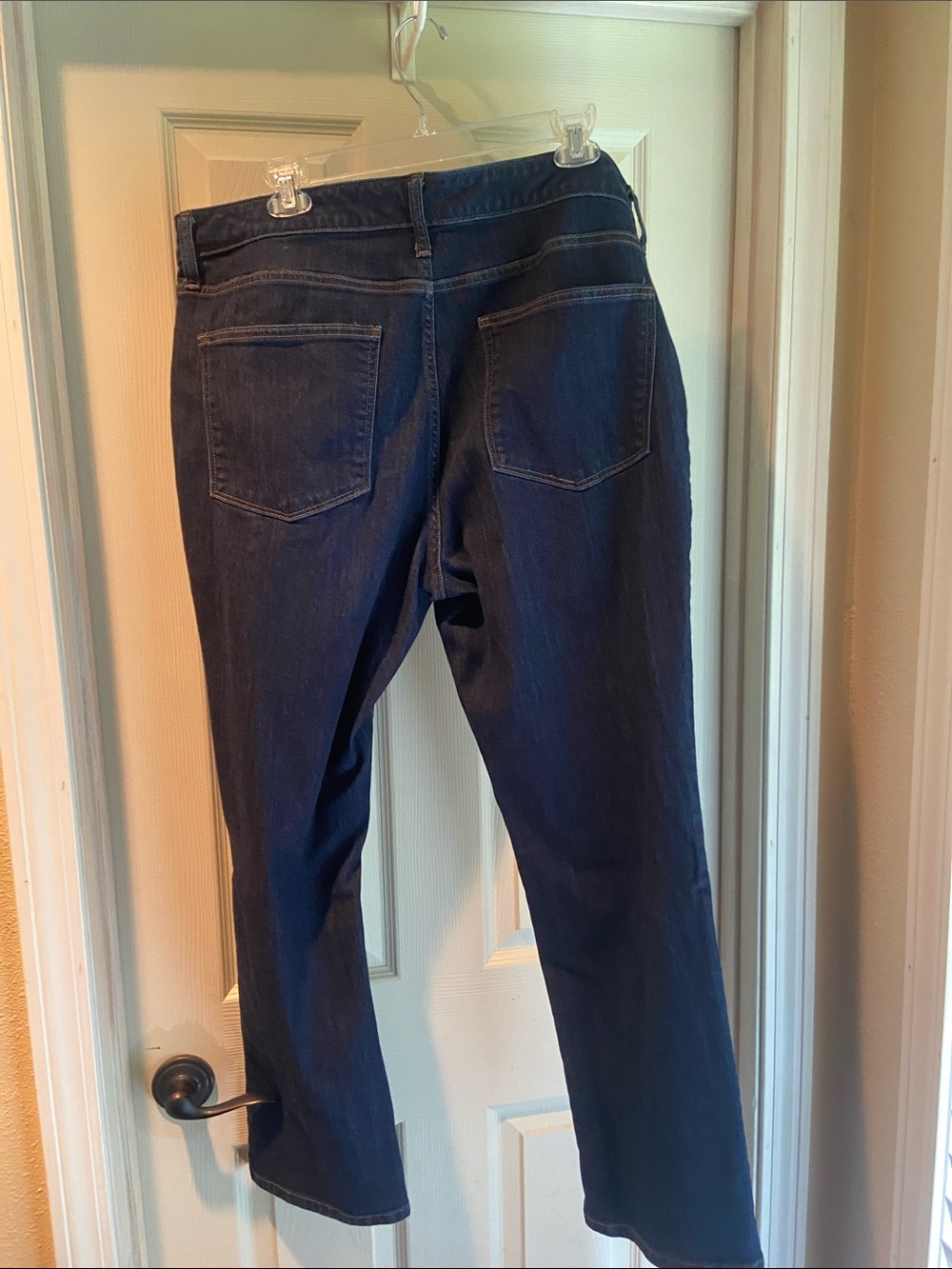 St. John's Bay Dark Blue Straight Leg Jeans - Picture 4 of 6